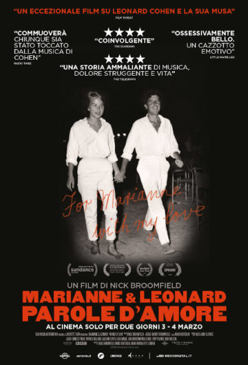 Marianne & Leonard – Parole d’amore